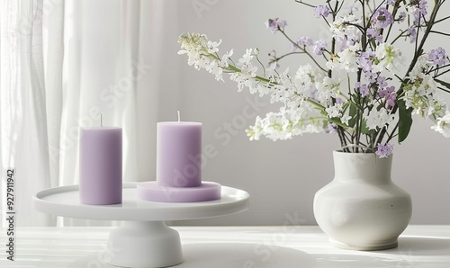 Aesthetic candle light creates a cozy atmosphere perfect decoration with candle Generate AI
