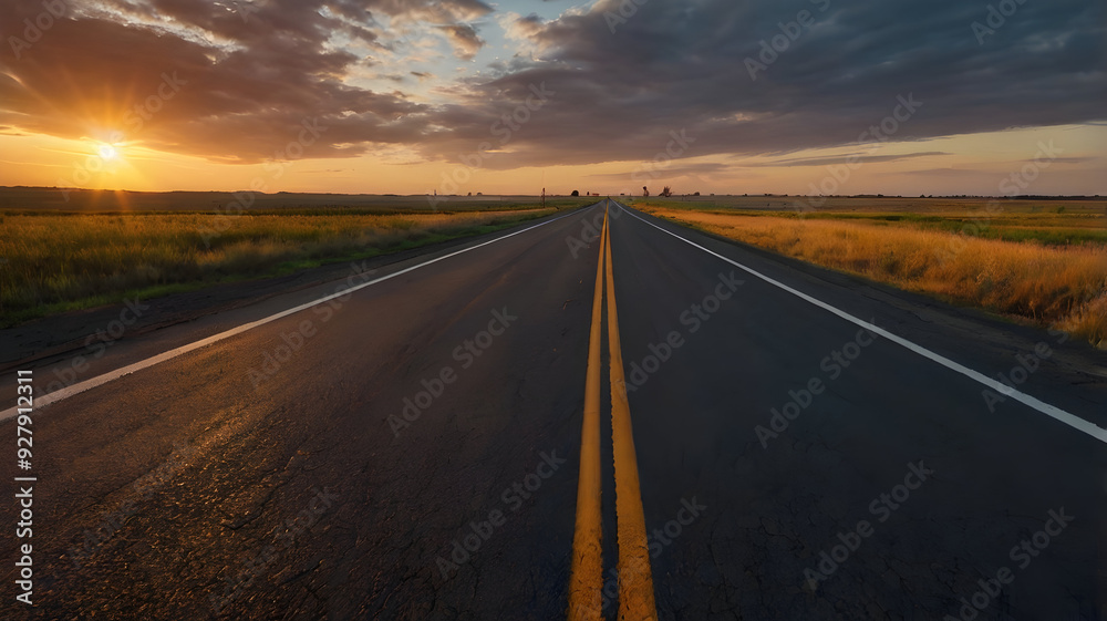 sunset on the road sunset on the road