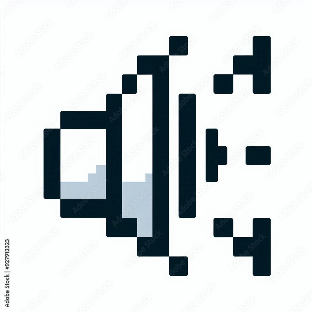 Pixel Art Volume Up Icon Pixel Art Volume Up Icon