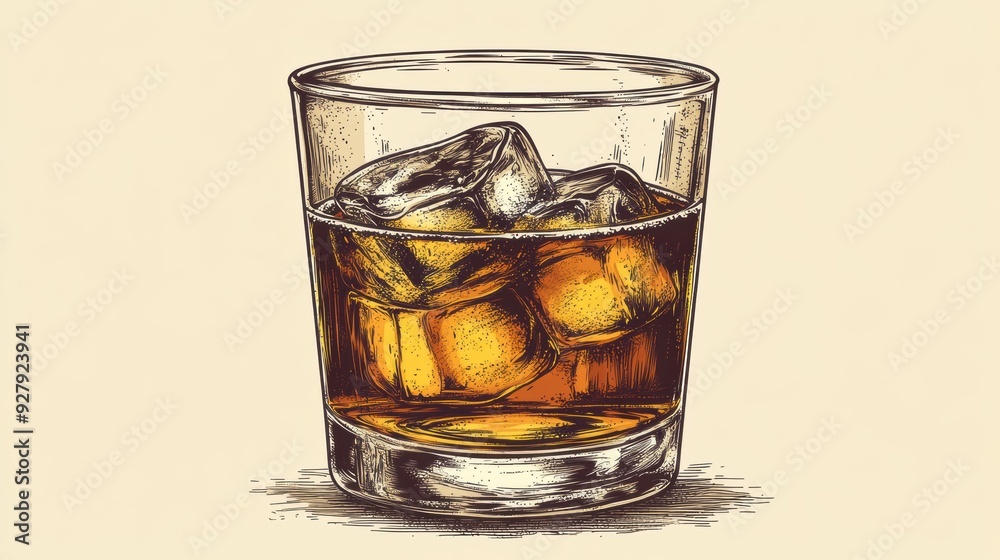 Whiskey Glass with Ice: A Classic Beverage Style