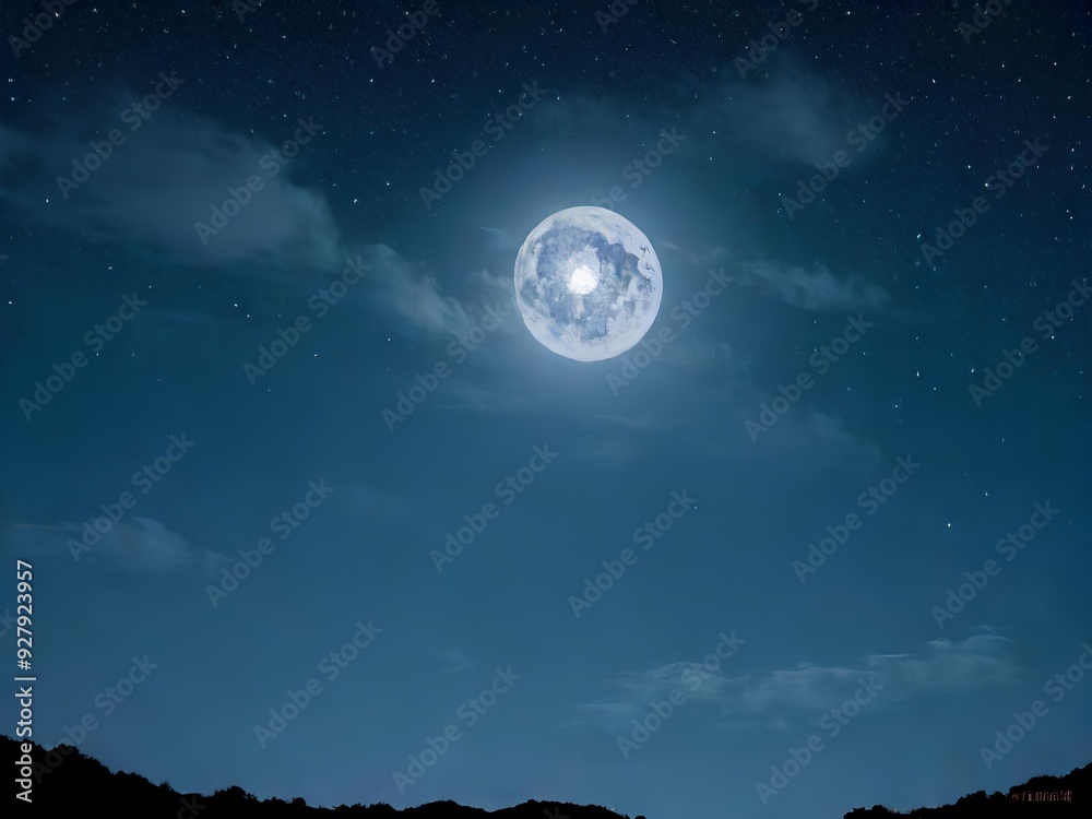 Fototapeta premium moon over sky