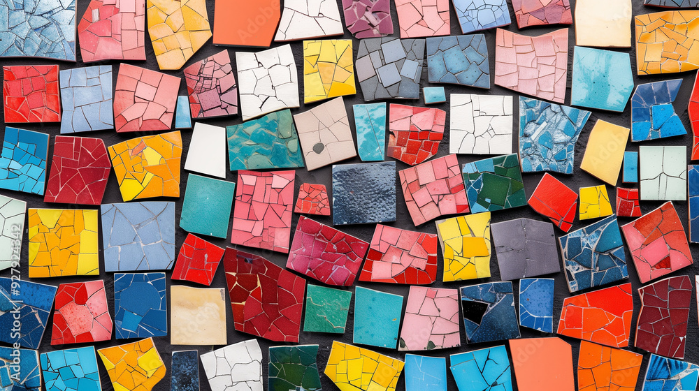 Diversity: A colorful mosaic of different shapes and patterns, representing diversity and inclusion in the workplace, with copy space Diversity: A colorful mosaic of different shapes and patterns, representing diversity and inclusion in the workplace, with copy space