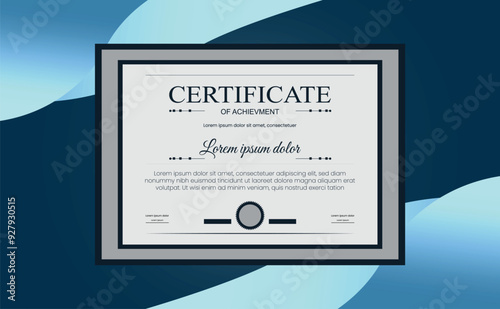 Certificate design templet for university and school