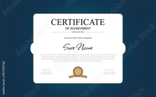 Certificate design templet for university and school