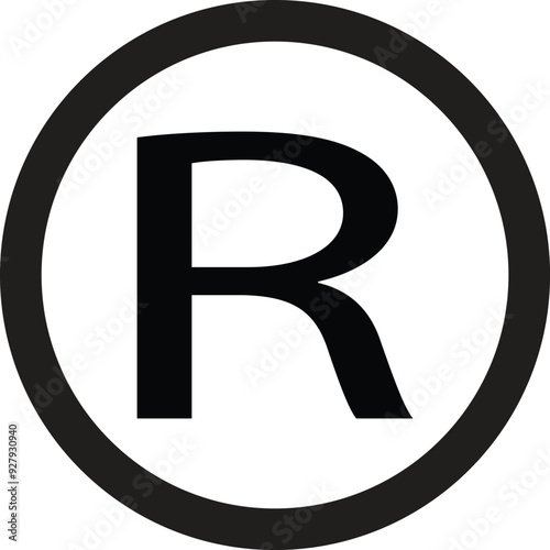 Register trademark symbol icon vector. symbol for web site Computer and mobile vector. Vector illustration