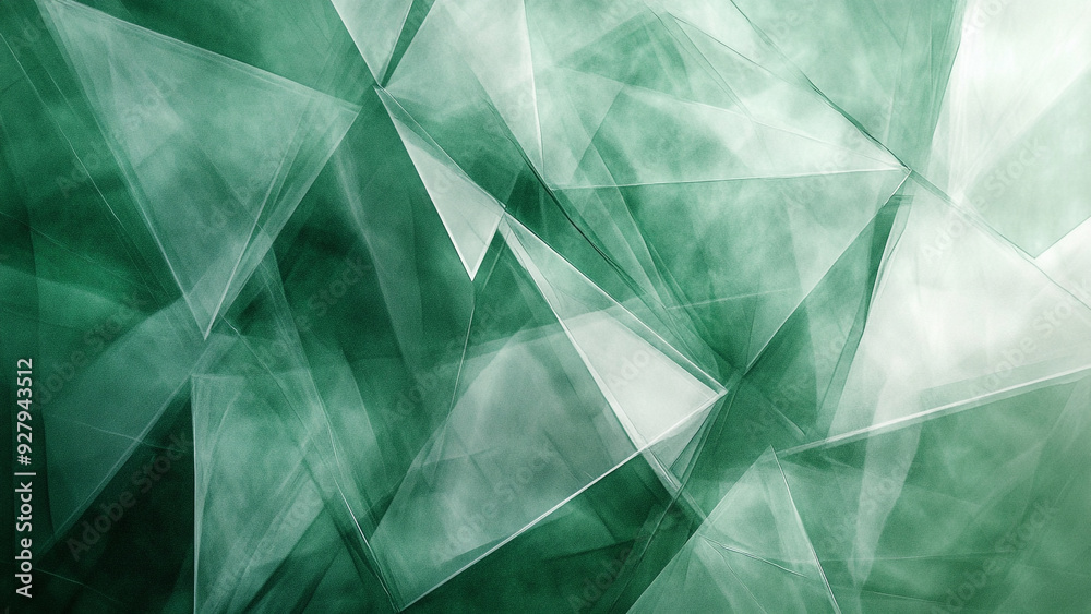 Geometric Time Travel: Green Tones Background Geometric Time Travel: Green Tones Background