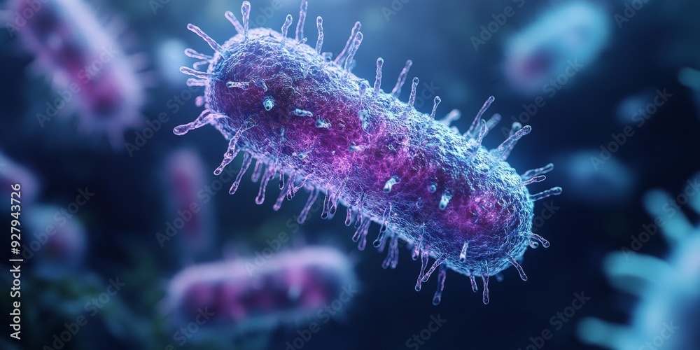 medical illustration of monkeypox virus structure medical illustration of monkeypox virus structure