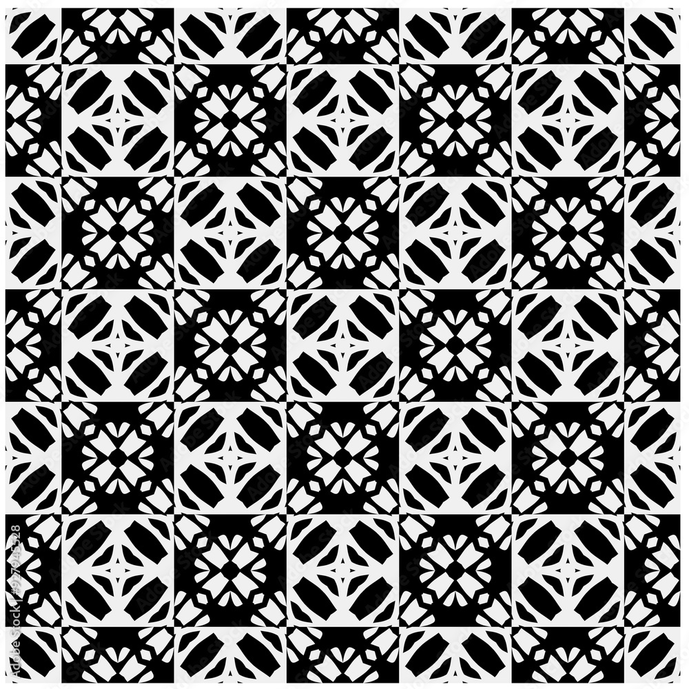 White background with black pattern. Seamless texture for fashion, textile design, on wall paper, wrapping paper, fabrics and home decor. Simple repeat pattern.
White background with black pattern. Seamless texture for fashion, textile design, on wall paper, wrapping paper, fabrics and home decor. Simple repeat pattern.
