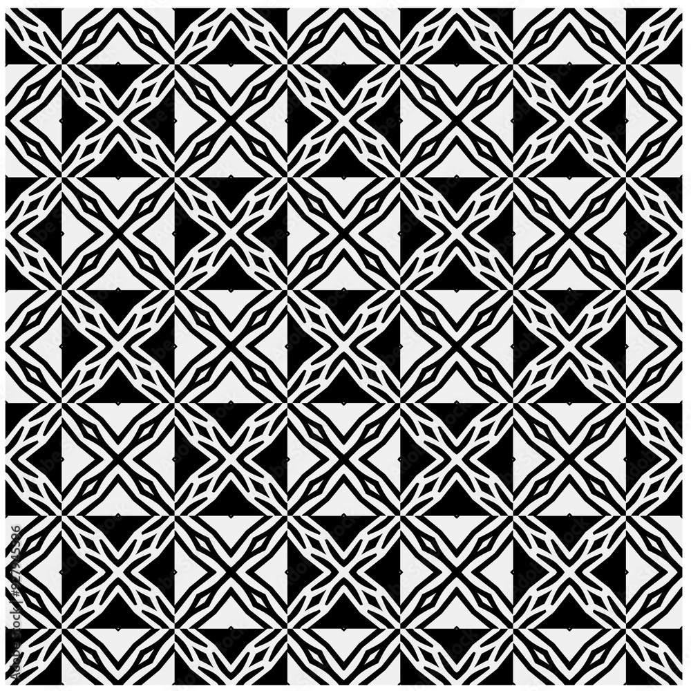 White background with black pattern. Seamless texture for fashion, textile design, on wall paper, wrapping paper, fabrics and home decor. Simple repeat pattern.
White background with black pattern. Seamless texture for fashion, textile design, on wall paper, wrapping paper, fabrics and home decor. Simple repeat pattern.