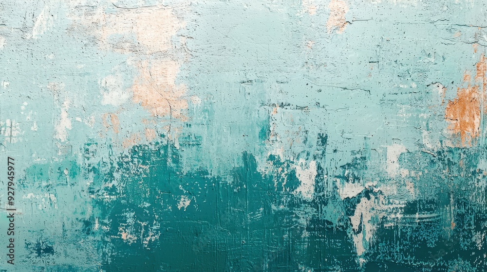 Abstract Blue and Green Textured Background.