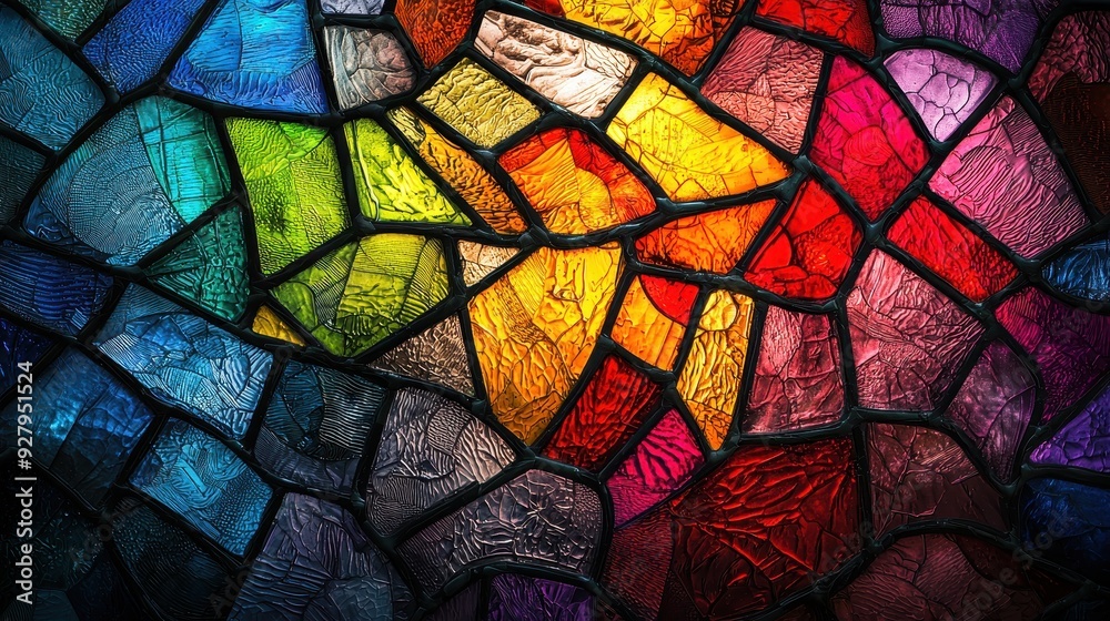 Colorful Stained Glass Window Abstract Background. Colorful Stained Glass Window Abstract Background.