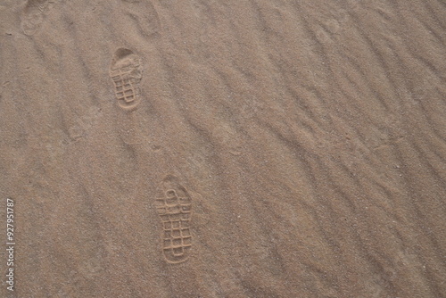 Fototapeta Naklejka Na Ścianę i Meble -  footprint in sand
