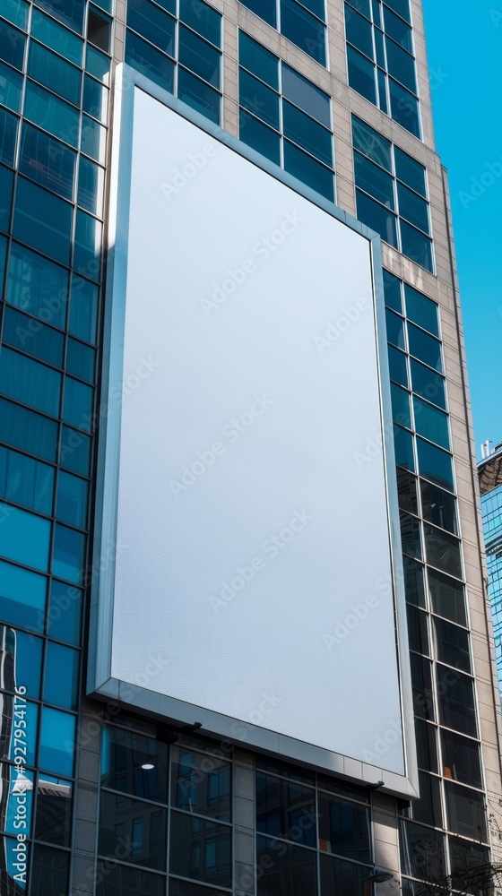 Background of Copy Space. Blank Billboard in Modern City Background of Copy Space. Blank Billboard in Modern City
