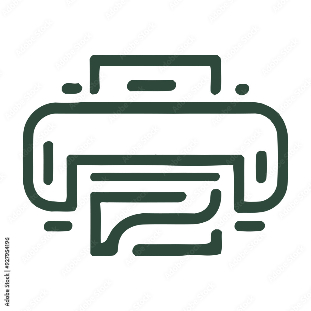 printer-friendly vector logo icon. printer-friendly vector logo icon.