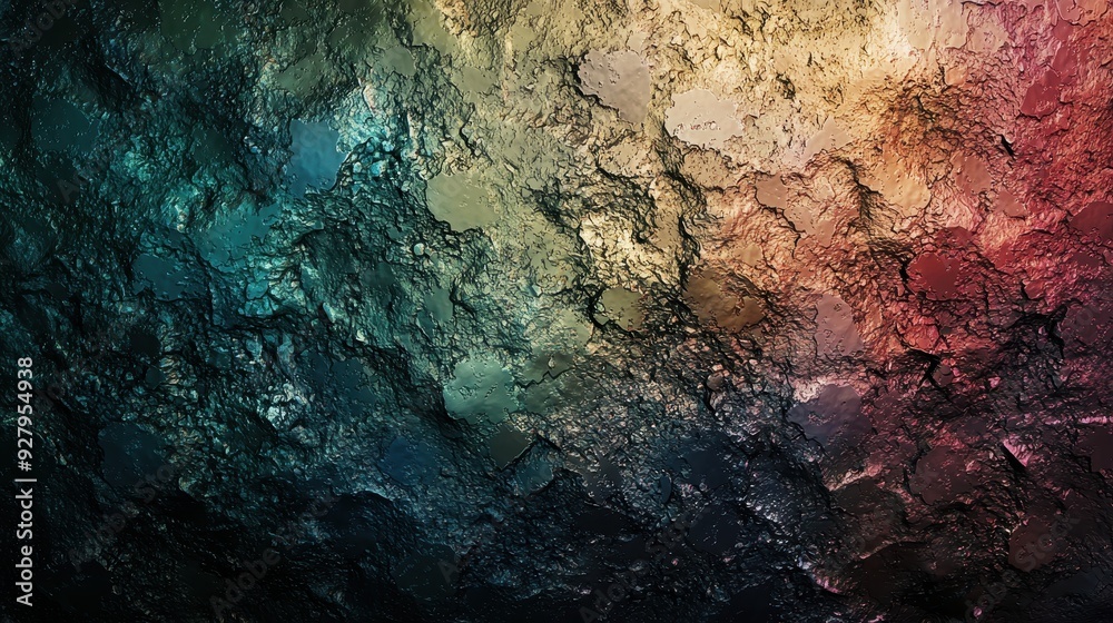 Abstract Cracked Surface with Color Gradient. Abstract Cracked Surface with Color Gradient.