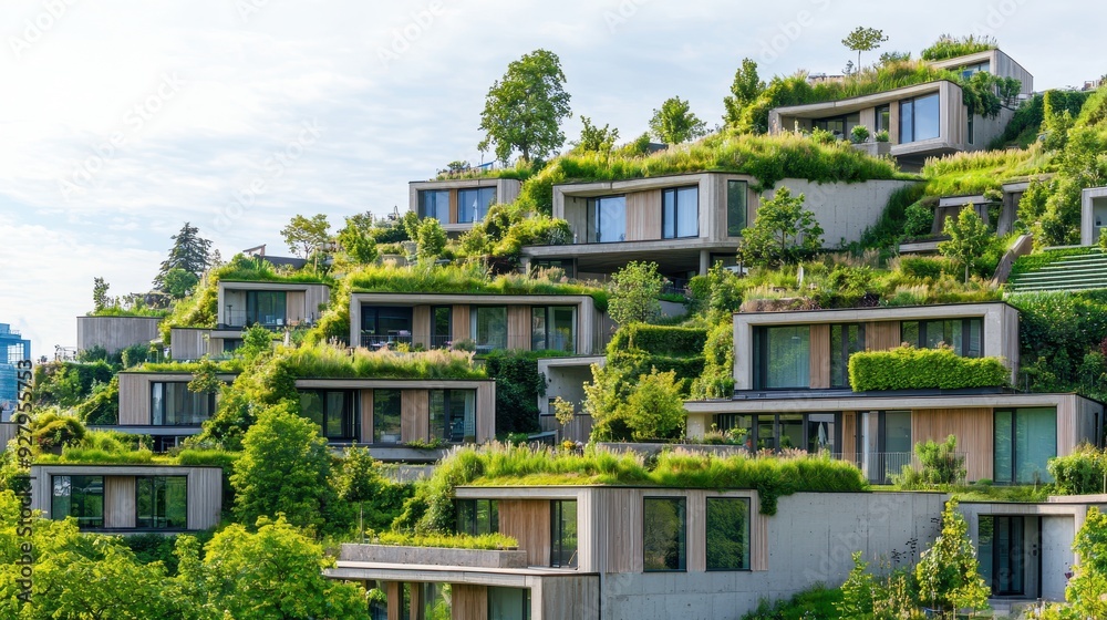 Fototapeta premium Green Roof Architecture.