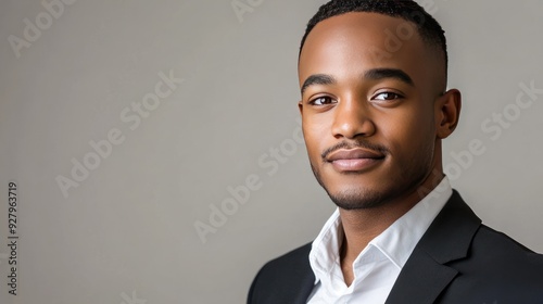 Confident African-American man in a suit.
