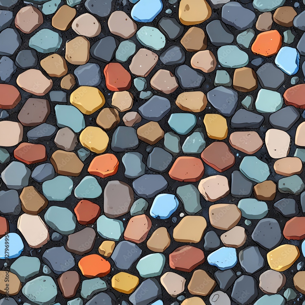 Colorful Pebble Texture