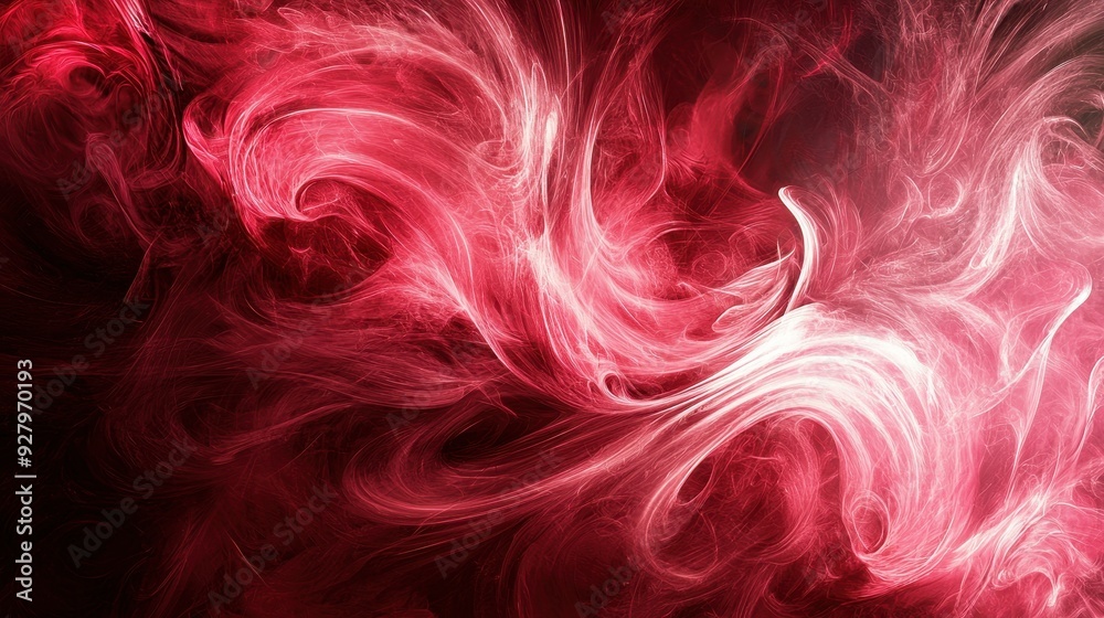 Abstract Red and White Swirls. Abstract Red and White Swirls.