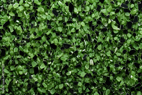 Wallpaper Mural Processed collage of green terrazzo floor surface texture. Background for banner, backdrop Torontodigital.ca