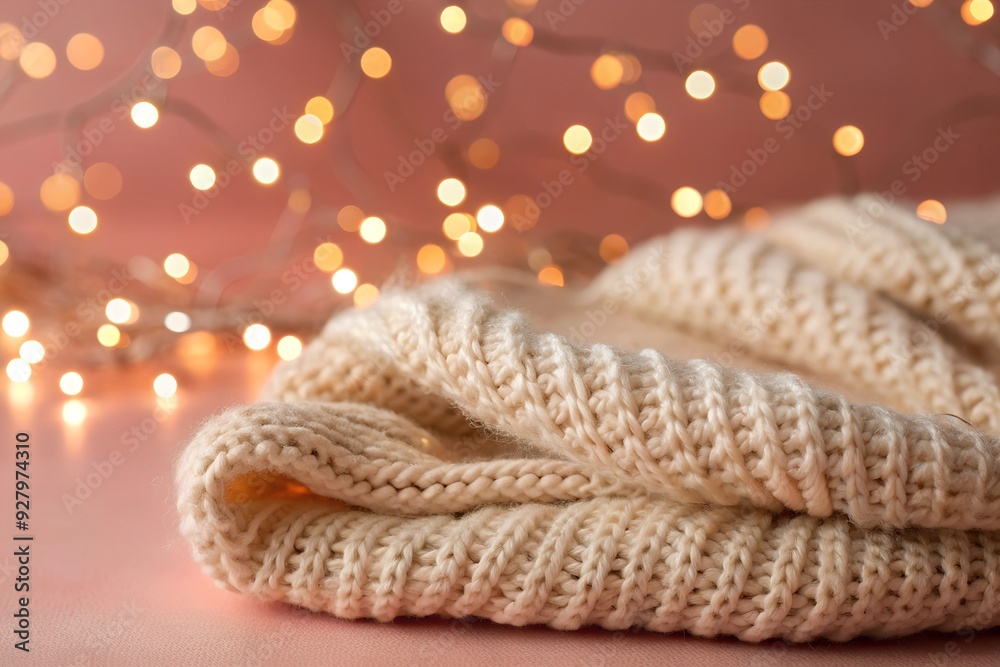 A woven texture that subtly mimics a handwoven fabric. pastel bokeh lights float across the surface. A woven texture that subtly mimics a handwoven fabric. pastel bokeh lights float across the surface.