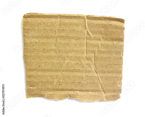 Wallpaper Mural Old rip cardboard paper on white background Torontodigital.ca