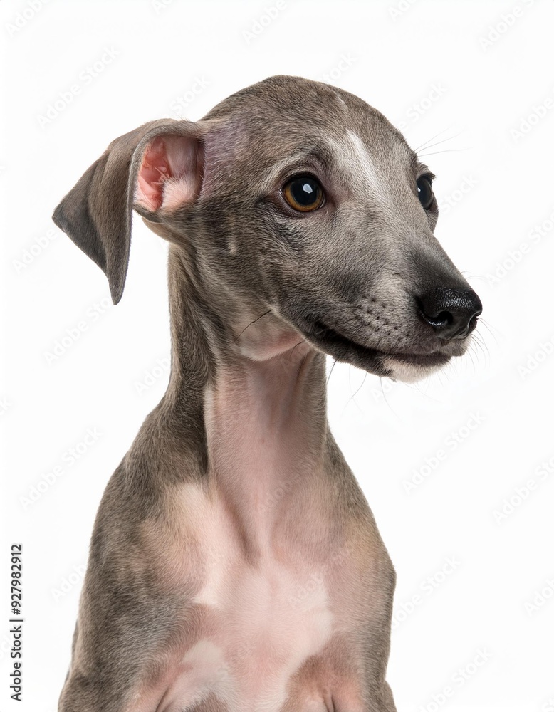 イタリアン・グレーハウンドの子犬のポートレート(Italian Greyhound puppy portrait on white background)
イタリアン・グレーハウンドの子犬のポートレート(Italian Greyhound puppy portrait on white background)
