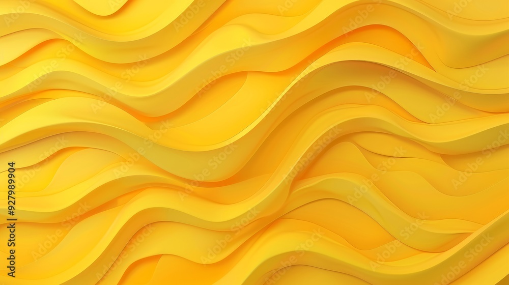 A dynamic pattern of smooth, flowing yellow waves creates an energetic and warm backdrop A dynamic pattern of smooth, flowing yellow waves creates an energetic and warm backdrop
