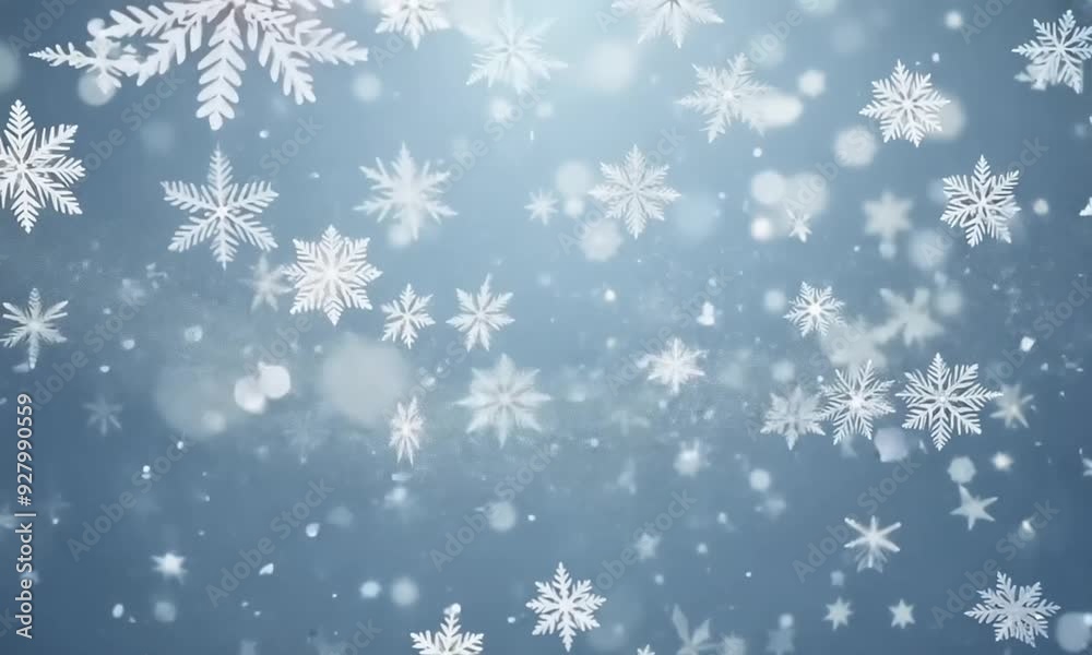 A glitter background with silver sparkles, shimmering like stars. Snowflakes gently falling A glitter background with silver sparkles, shimmering like stars. Snowflakes gently falling