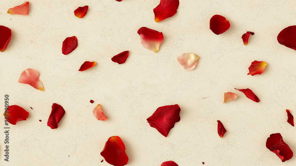 Paper Texture Type Roses seamless handmade paper texture with embedded pressed rose petals Stock ...