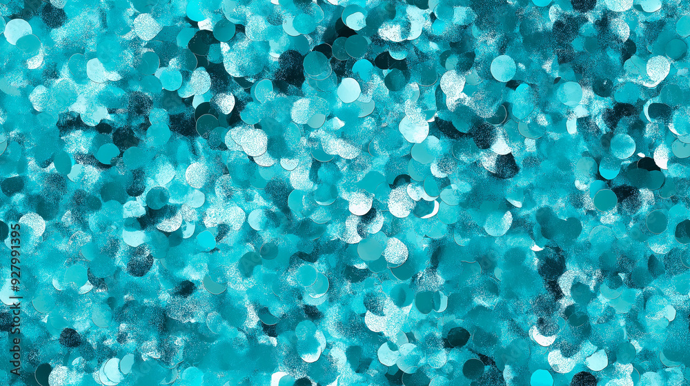 shimmering turquoise sequin texture with scattered silver and navy accents shimmering turquoise sequin texture with scattered silver and navy accents