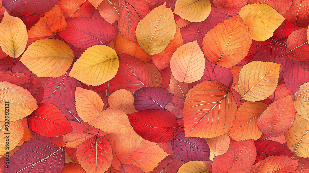 vibrant autumn leaves texture featuring a mix of red, orange, and golden hues vibrant autumn leaves texture featuring a mix of red, orange, and golden hues