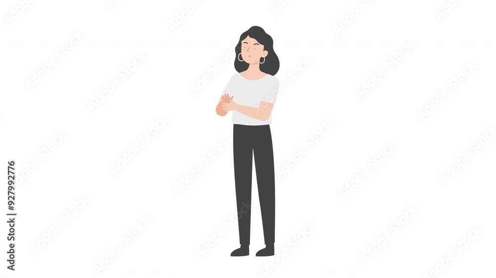 Business Woman clapping Business Woman clapping