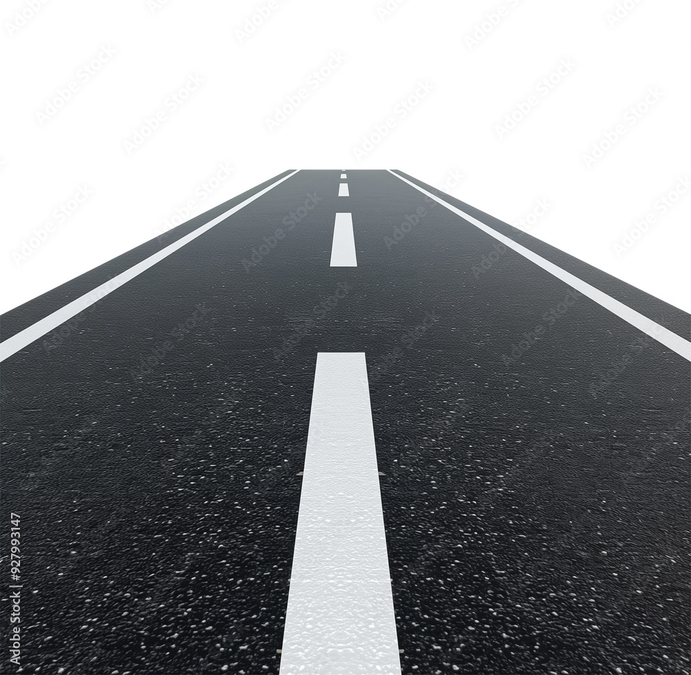 Road isolated over white background Road isolated over white background