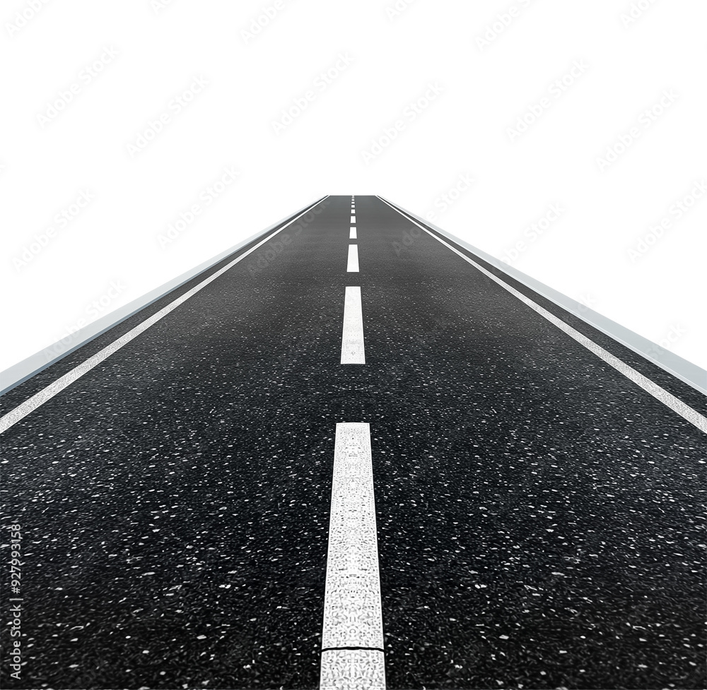 Road isolated over white background Road isolated over white background