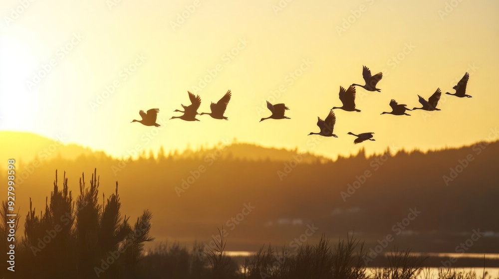 Follow the migratory birds and witness the journey south Follow the migratory birds and witness the journey south