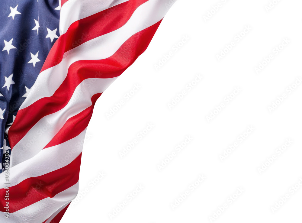 American flag on transparent background American flag on transparent background