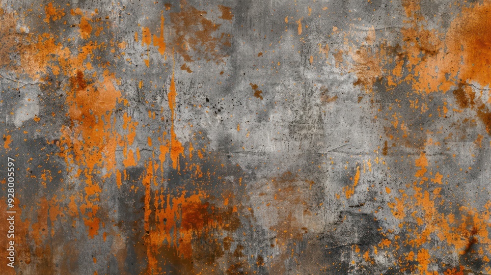 Abstract Grunge Texture with Orange and Gray Abstract Grunge Texture with Orange and Gray