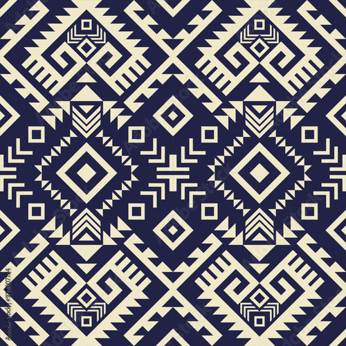 Geometric ethnic pattern. Geometric ethnic pattern, Native American tribal fabric design for clothing, textile, wrapping, background, wallpaper, carpet, embroidery, vector, illustration design 