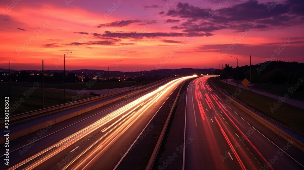 Highway at Sunset