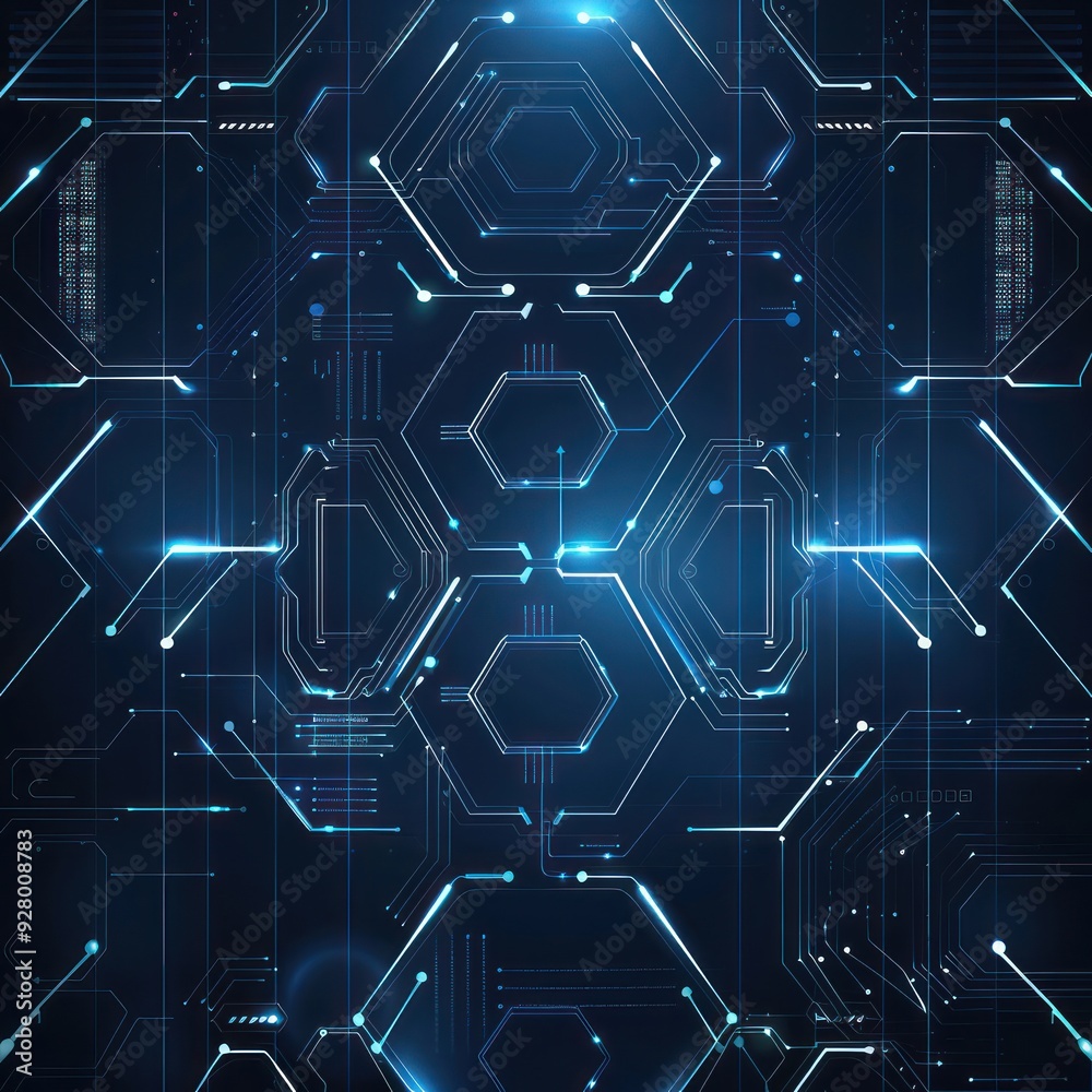 Abstract Digital Circuitry Pattern Abstract Digital Circuitry Pattern