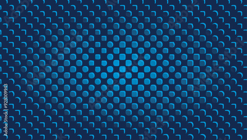 Blue texture pattern with haftones and gradients in shades of blue.