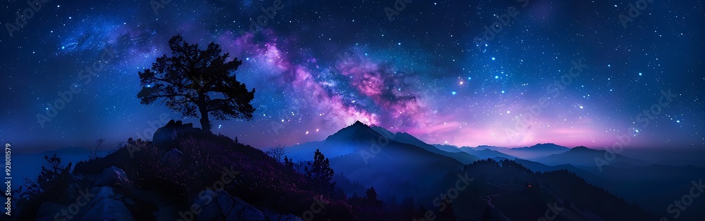Beautiful night nature sky galaxy Beautiful night nature sky galaxy
