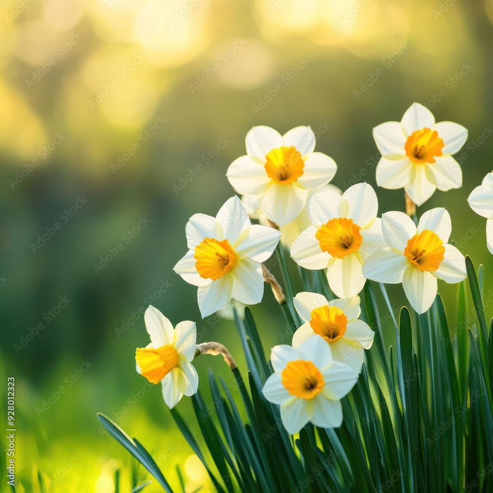 Delicate Daffodils in Sunlight Delicate Daffodils in Sunlight