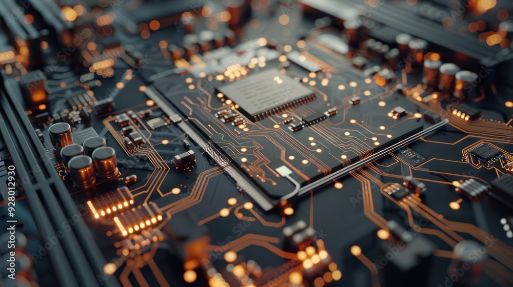 Circuit Board Macro Circuit Board Macro