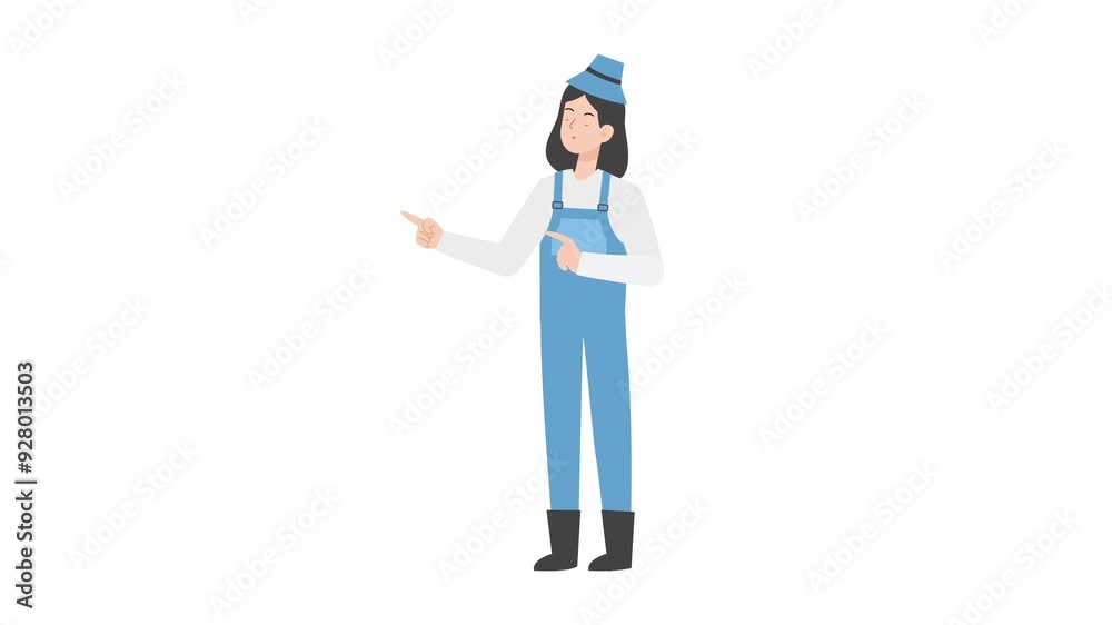 Male farmer showing something Male farmer showing something