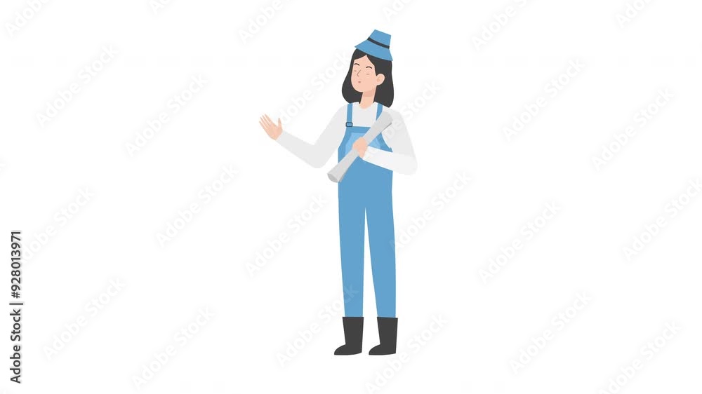 Farmer holding paper Farmer holding paper