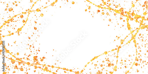 キラキラした金色風の装飾の背景イラスト素材