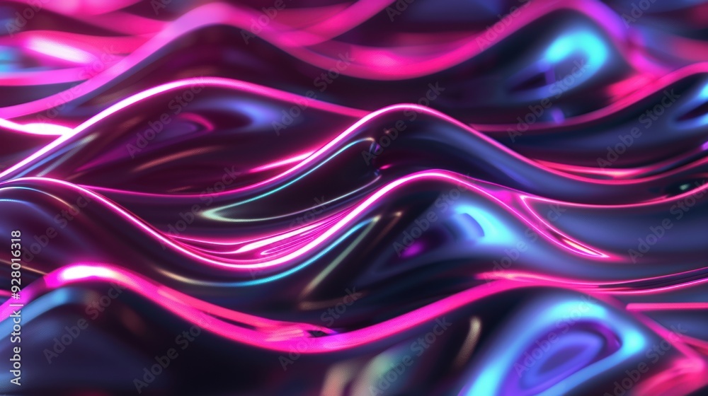 A vibrant and dynamic abstract background featuring wavy patterns in glossy pink and blue hues, evoking a sense of movement. A vibrant and dynamic abstract background featuring wavy patterns in glossy pink and blue hues, evoking a sense of movement.