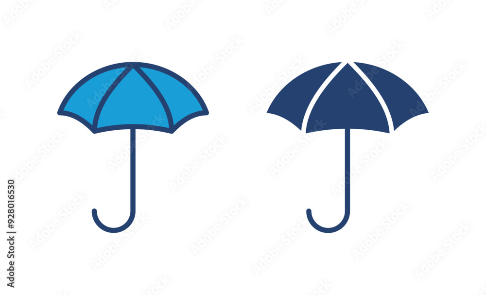 Obraz premium Umbrella icon vector. umbrella sign icon